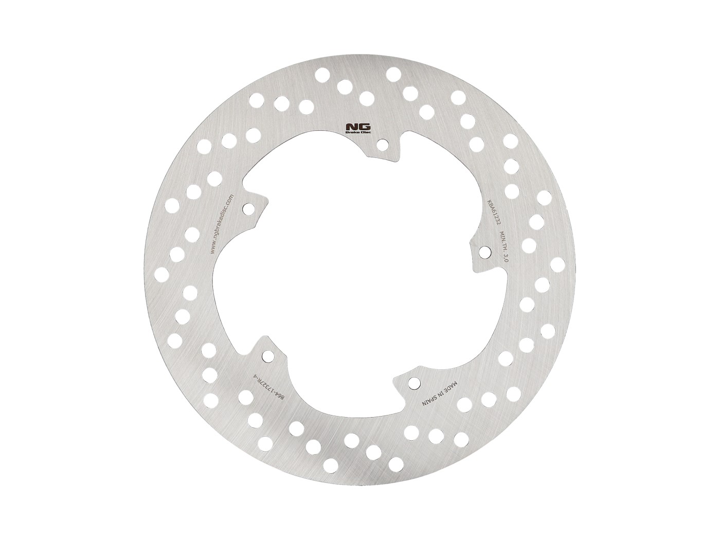 NG Brake Disc Brzdový kotouč NG, Derbi GP1 125, 250 zadní NG864