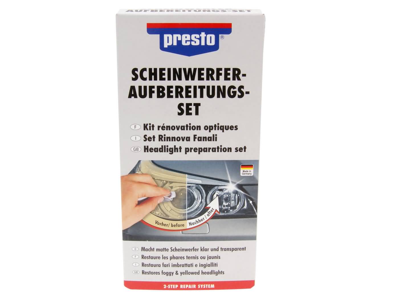 Sada na renovaci světlometů Presto 33628