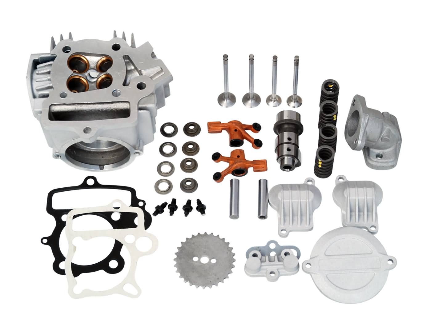 Hlava válce Polini hliník 107ccm 52mm 4V, Honda XR, CRF, Polini Minicross, Minimotard 110 XP4T 119.0091