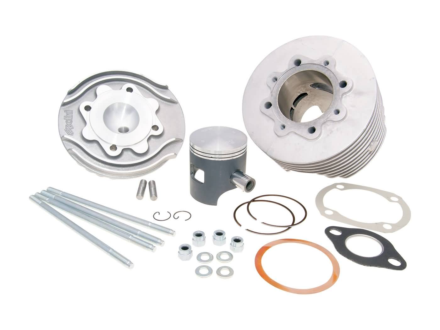 Válec Polini ALU racing Evolution 130ccm 57mm, Vespa 125 ETS, PK, Primavera 2T, Primavera ET3 2T, XL 140.0211