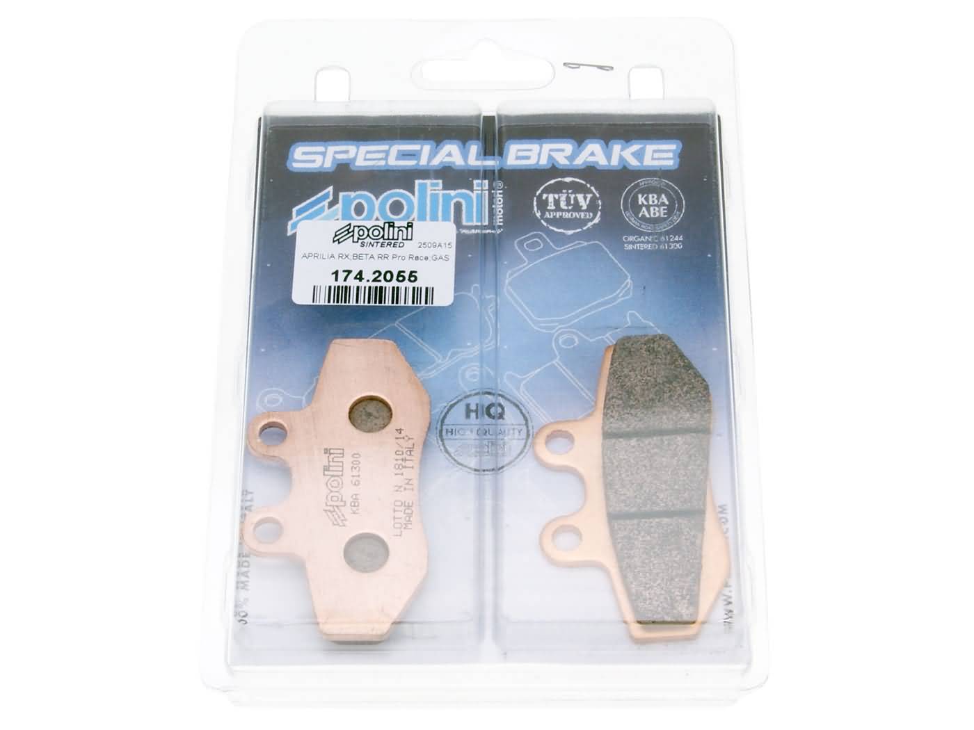 Brzdové destičky Polini sintr, Aprilia RX, SX 174.2055