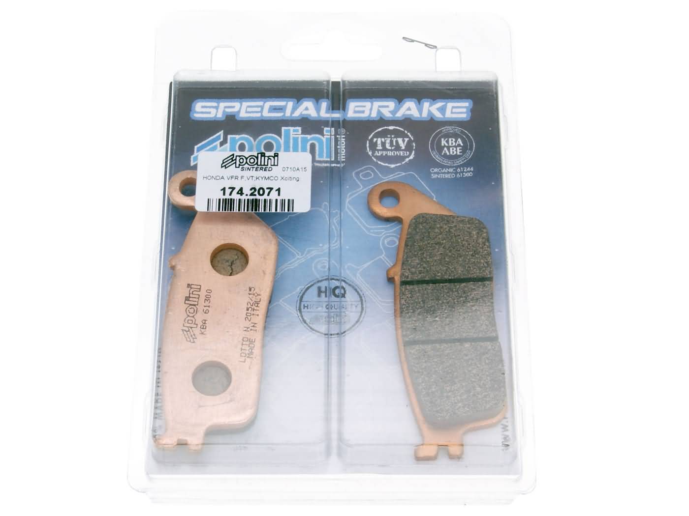 Brzdové destičky Polini sintr, Honda Silver Wing 174.2071