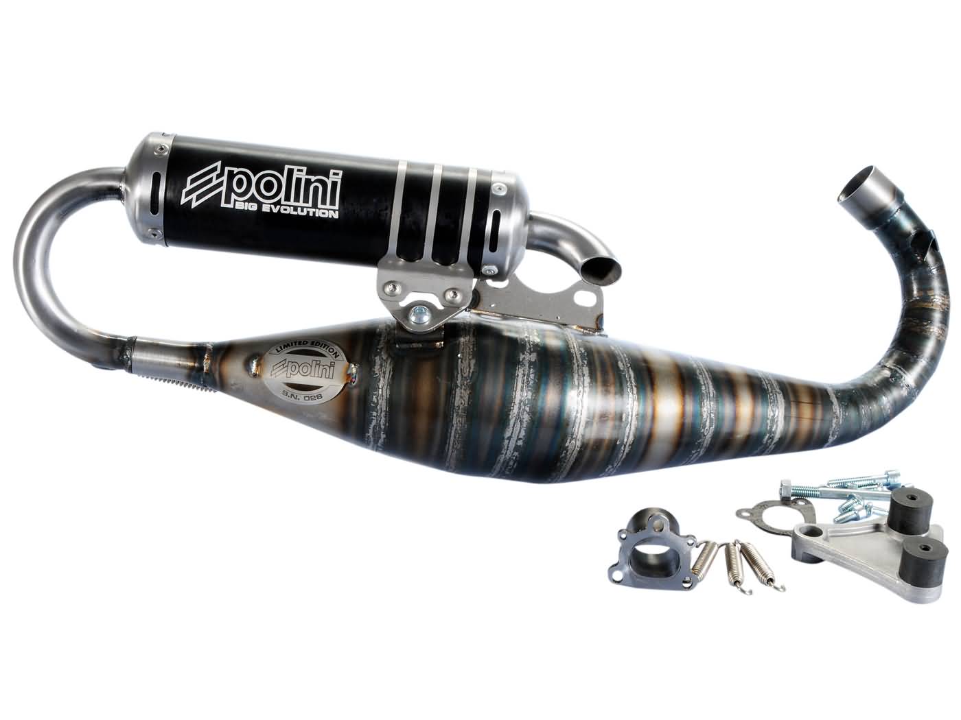 Výfuk Polini racing Big Evolution 70ccm Piaggio Limited Edition TWD 2T 200.0301