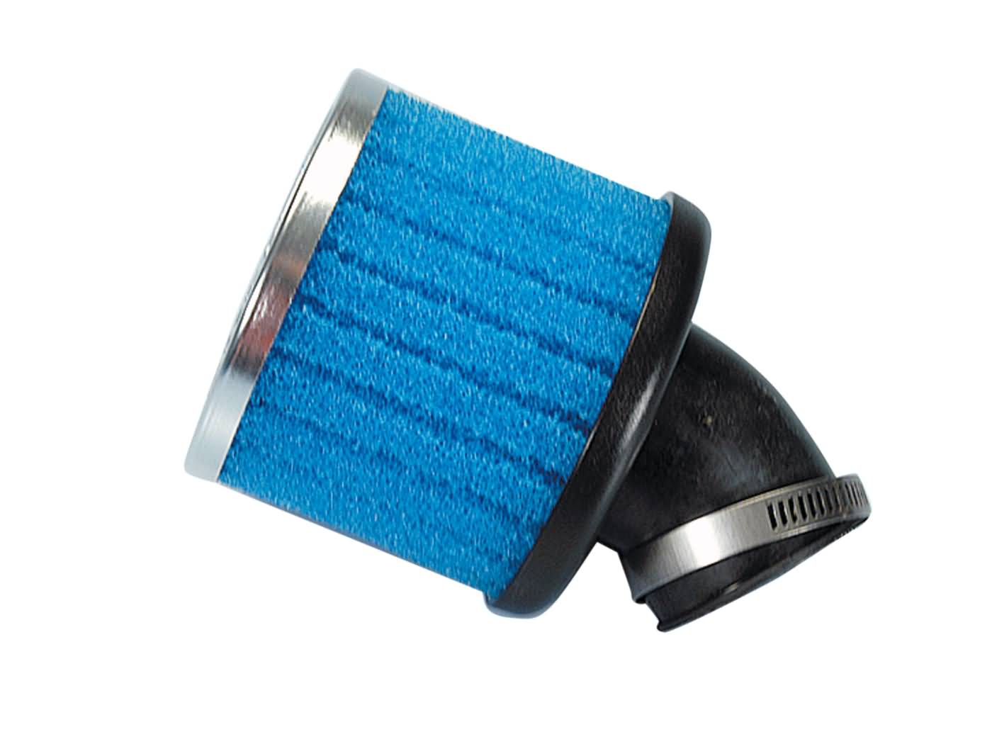 Vzduchový filtr Polini Special air box 36mm 30° modrá 203.0042