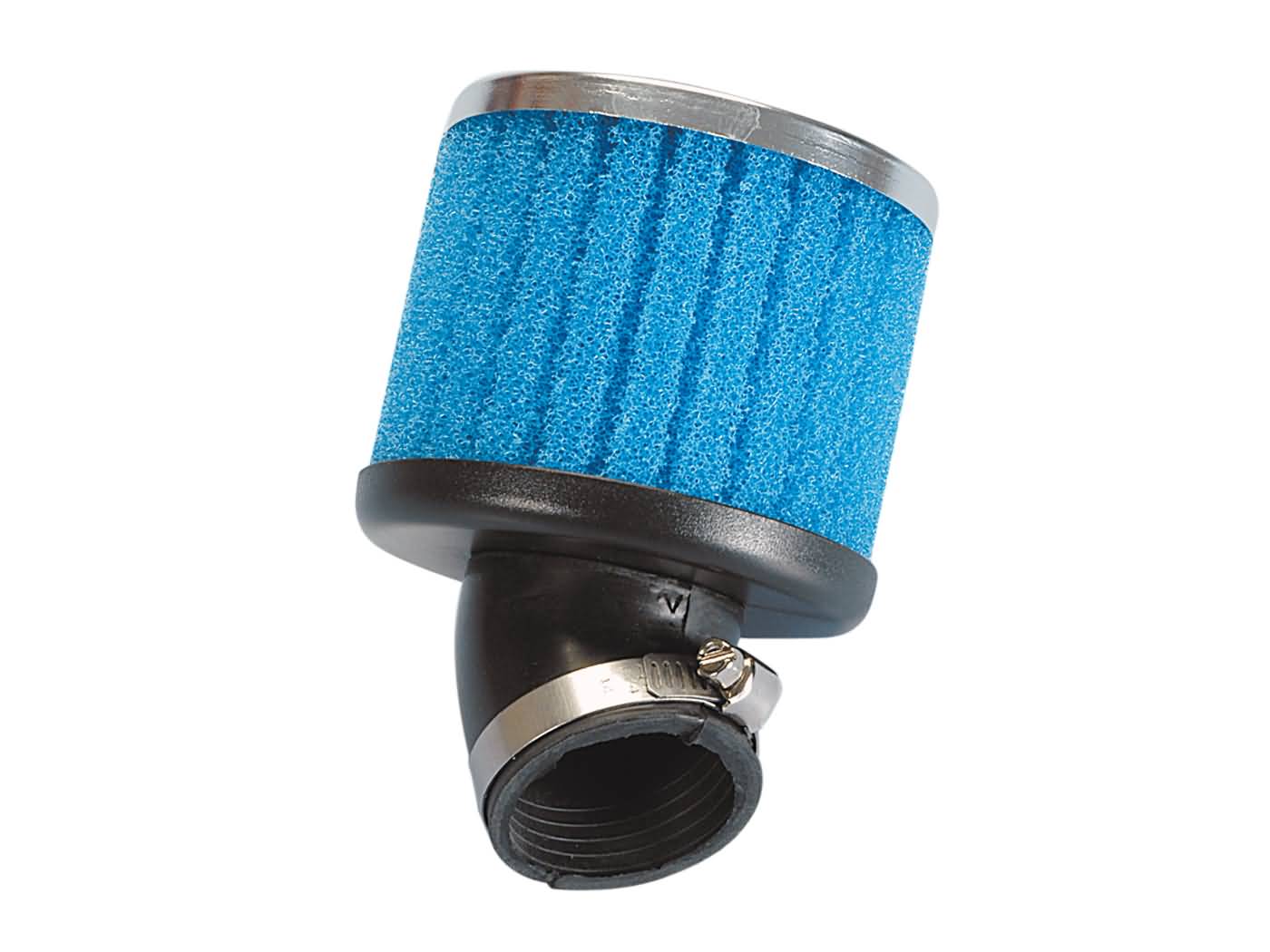 Vzduchový filtr Polini Special air box 39mm 30° modrá 203.0050