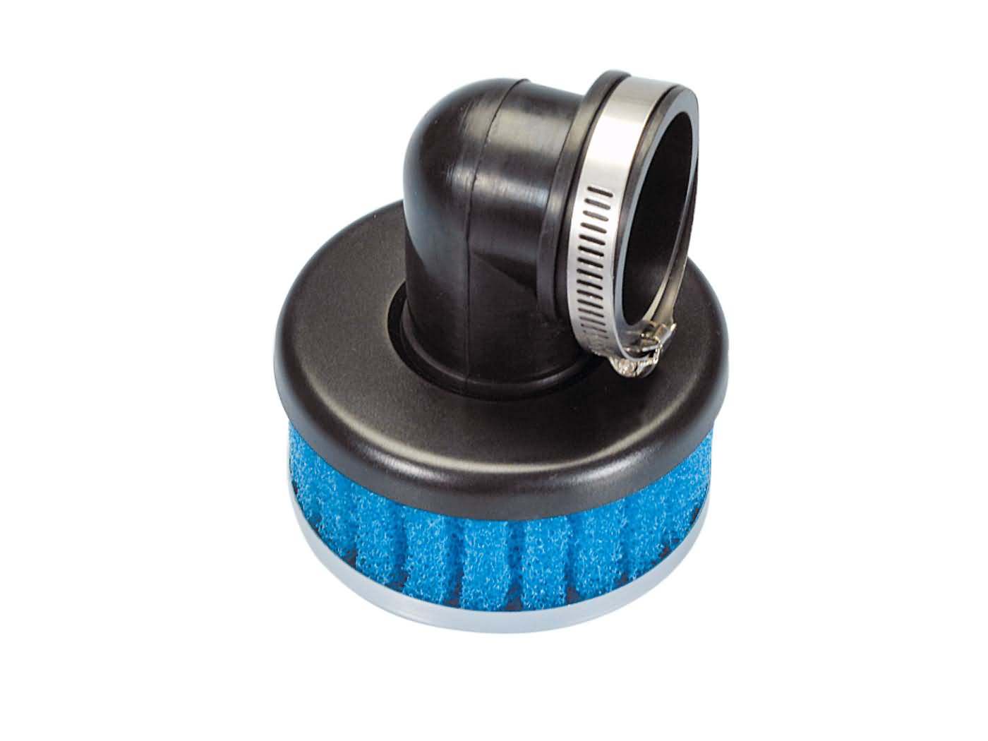 Vzduchový filtr Polini Special air box krátký 38mm 90° modrá 203.0057