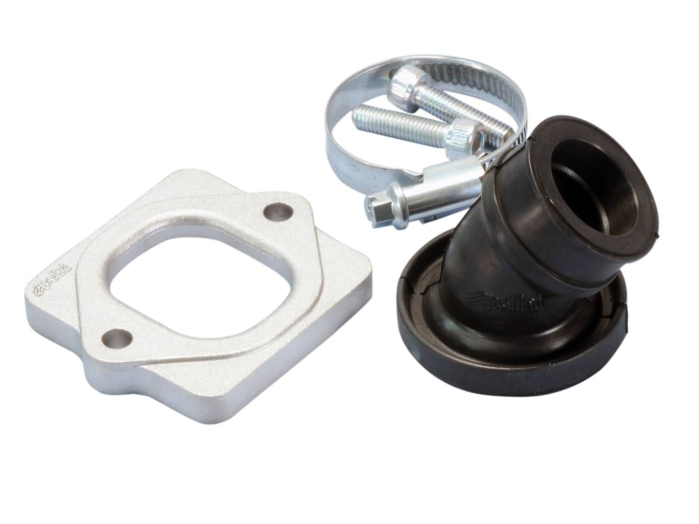 Příruba sání Polini 360 21/25mm, Piaggio s 15-21mm CP, 19-21mm PHBG karburátorem 215.0423