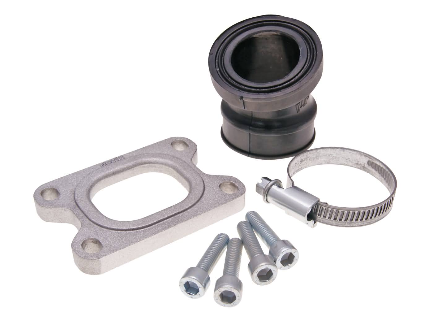 Příruba sání Polini 360 30/35mm, Minarelli AM6, Derbi, D50B0, EBE, EBS s 28-30mm PHBH, VHST karburátory 215.0428