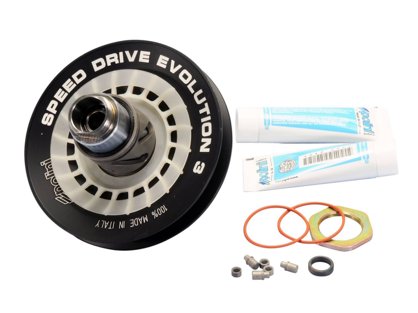 Zadní řemenice Polini Speed Drive Evolution 3, 134mm, Piaggio 1998- 244.0573