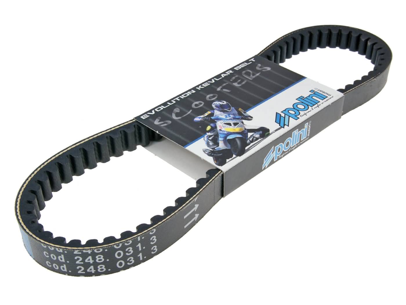 Řemen Polini Aramid Belt version 3, Piaggio krátký starý blok 248.031.3