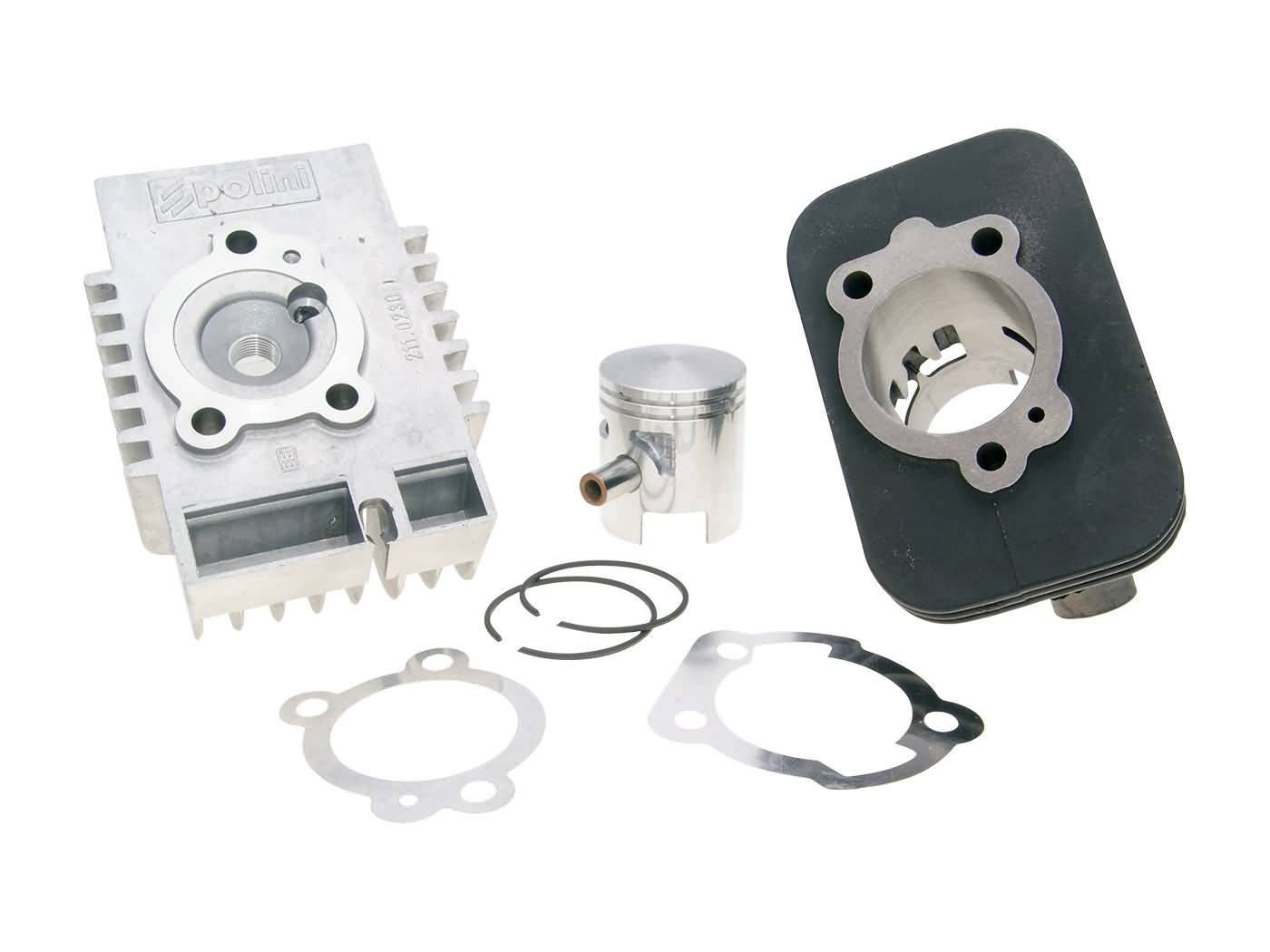 Válec Polini racing, litina 63ccm 10mm čep, Piaggio Si, CBA, Eco, Bravo 140.0133/10R