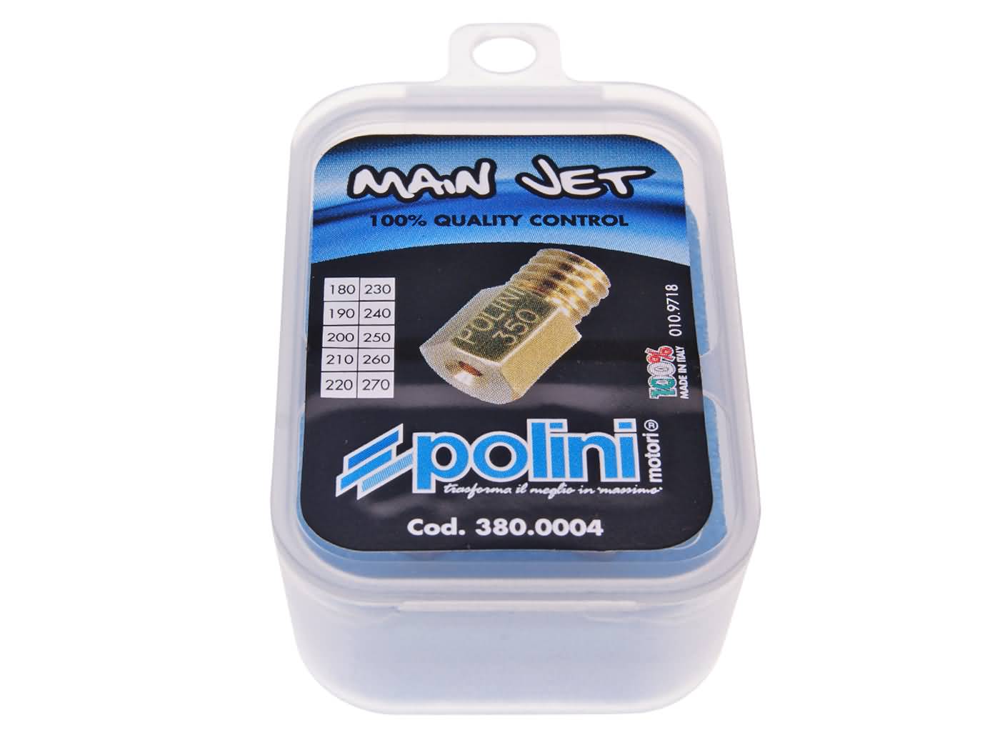 Polini Sada trysek Polini, Mikuni karburátor velikost 180 - 270 380.0004