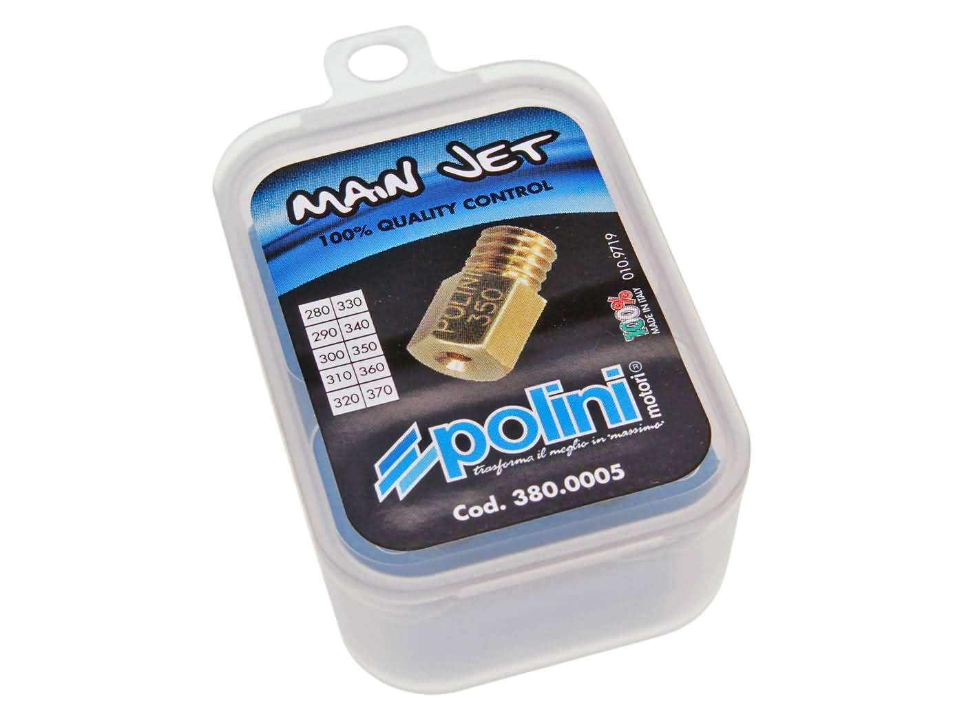 Polini Sada trysek Polini, Mikuni karburátor velikost 280 - 370 380.0005