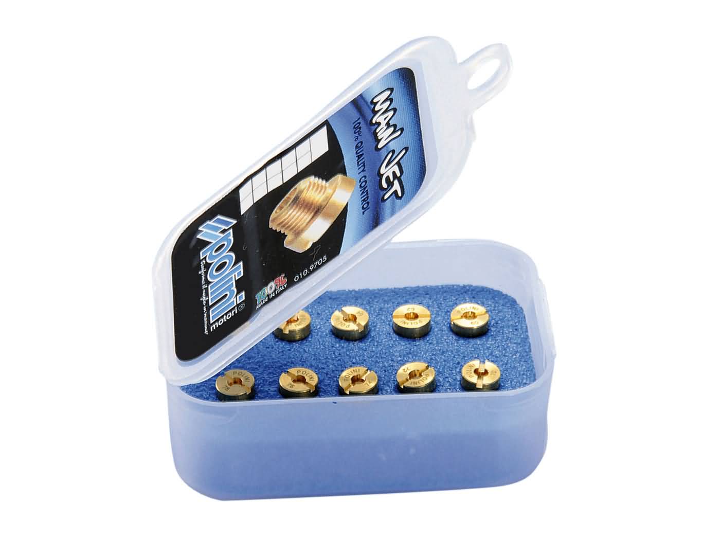 Polini Sada trysek Polini, Dellorto karburátory M6 velikost 140-158 362.0006