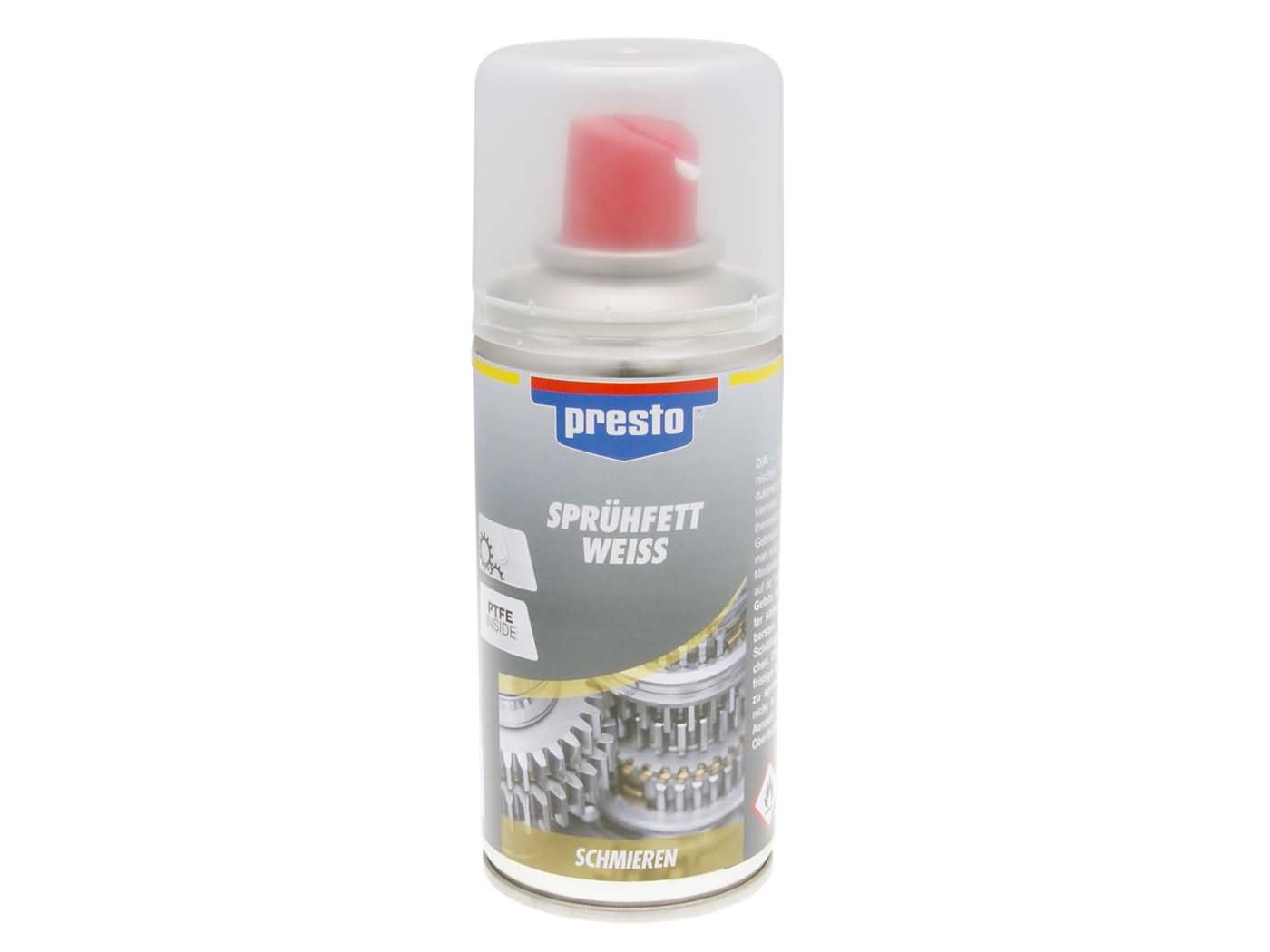 Bílé mazivo ve spreji Presto 150ml 34729-150