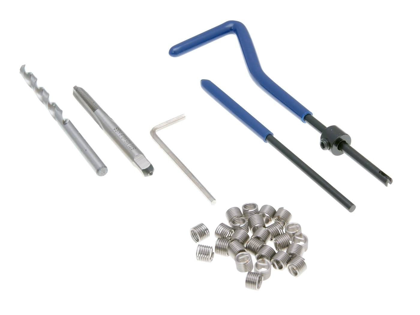 Sada na opravu závitu Silverline M5x0.8mm 35514