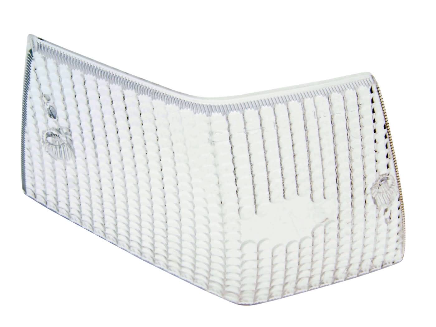 RMS Sklíčko blinkru zadní levé, průhledné, Vespa PX, T5, VNX, VLX, VSE, VNX2T 35622