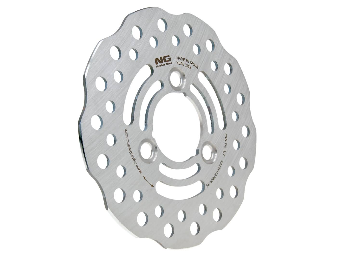 NG Brake Disc Brzdový kotouč NG Wavy, Suzuki LT 230, 250, 400, 500 NG1003X