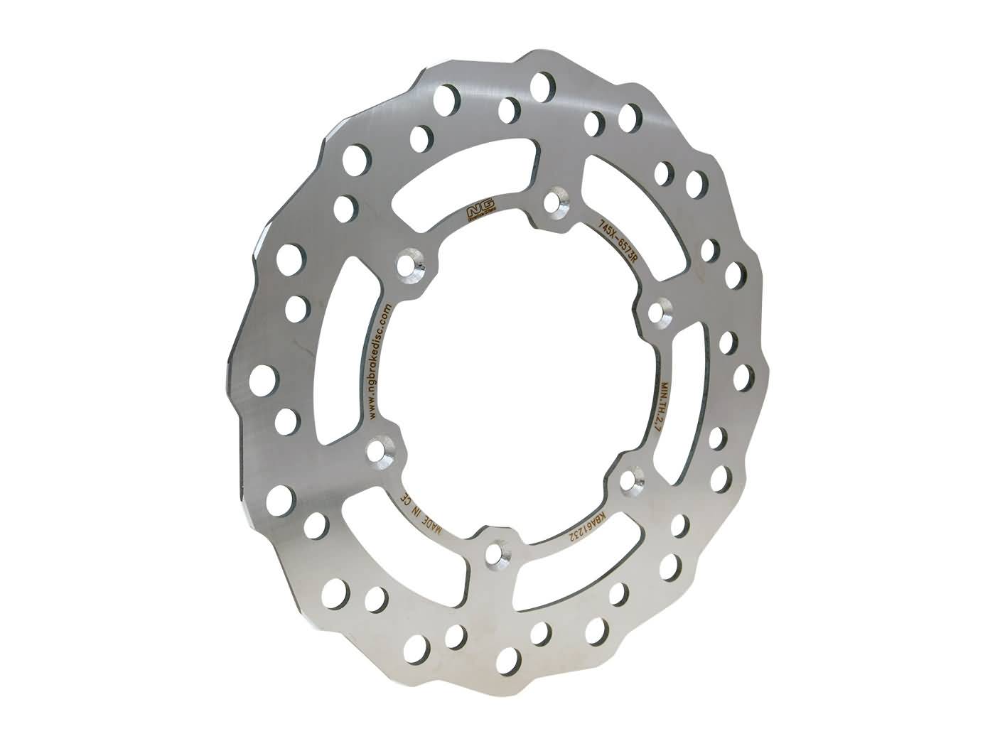NG Brake Disc Brzdový kotouč NG Wavy, Suzuki RM85, Yamaha YZ80, YZ85 NG745X