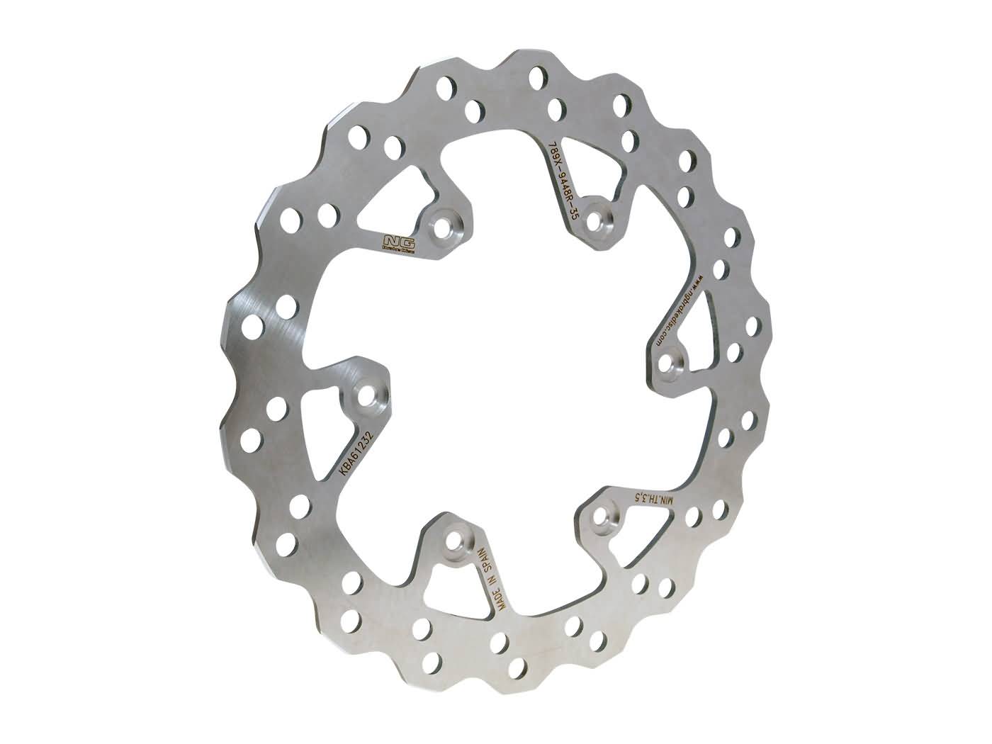 NG Brake Disc Brzdový kotouč NG Wavy, Yamaha YZ, WRF, YZF zadní NG789X