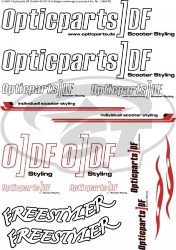 Levně ODF-Opticparts DF Sada samolepek ODF Varianta: průhledný ODF-620