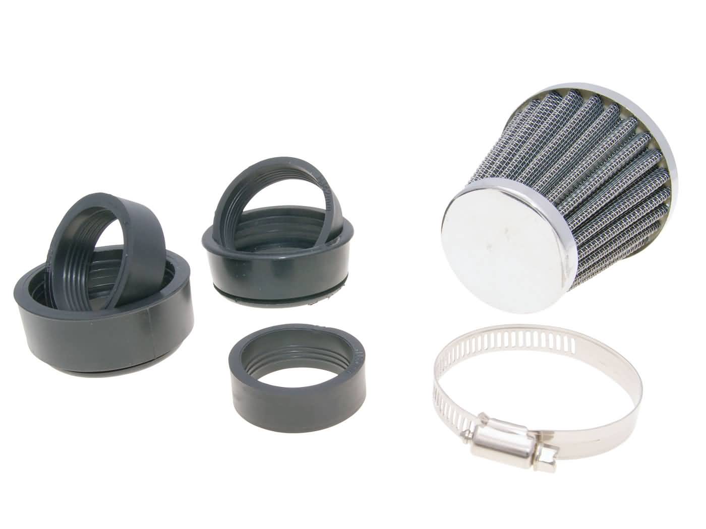 101 Octane Vzduchový filtr Powerfilter, 32-48mm Varianta: chrom IP18905