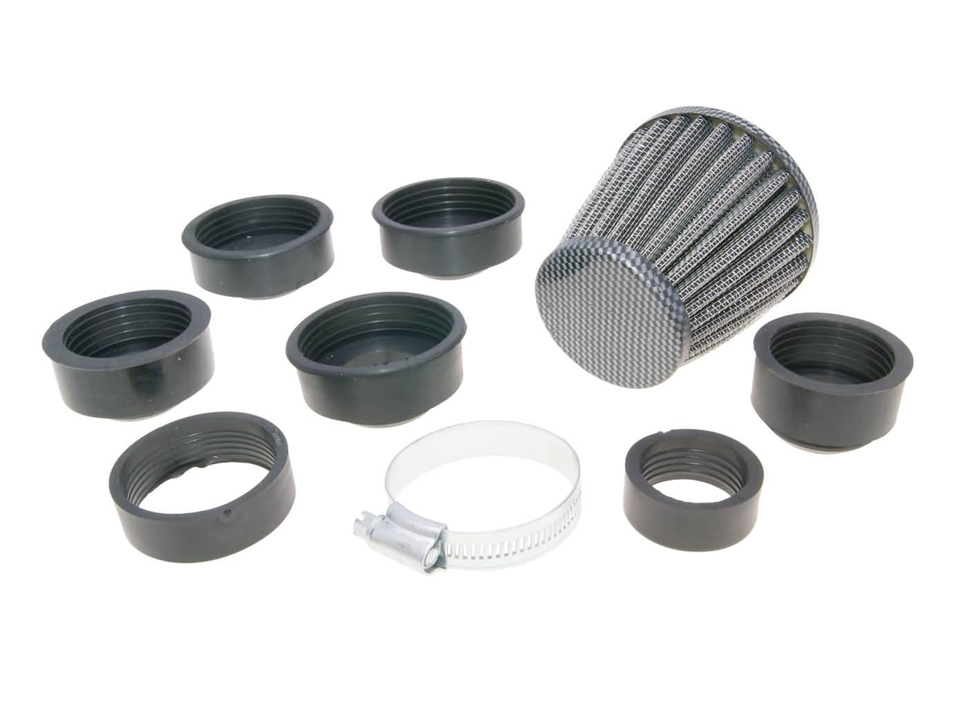 101 Octane Vzduchový filtr Powerfilter, 32-48mm Varianta: karbon IP18906