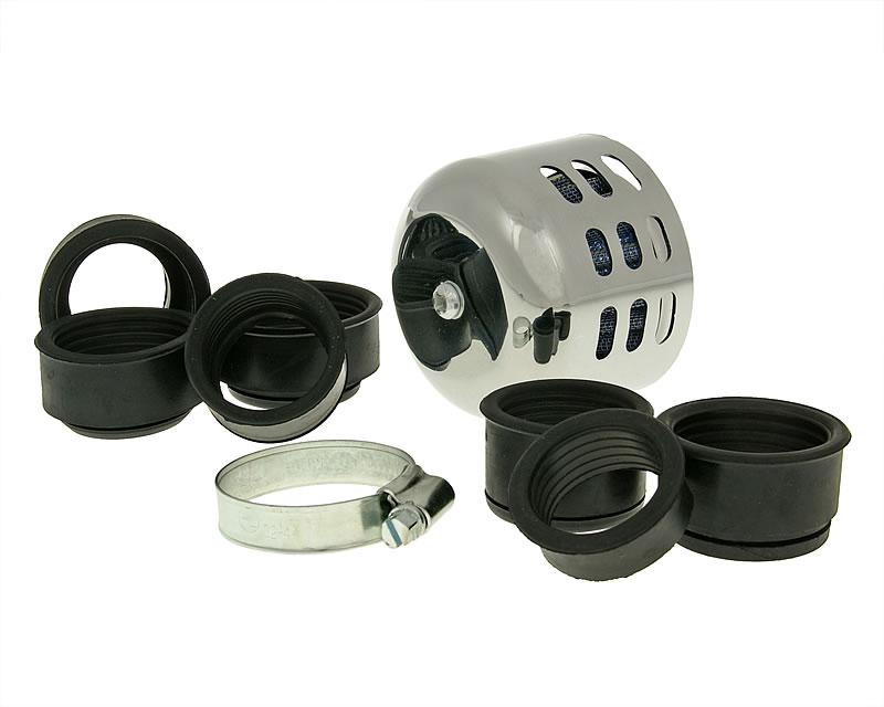 101 Octane Vzduchový filtr Powerfilter, hliníkový kryt, 28-44mm Varianta: chrom IP18910
