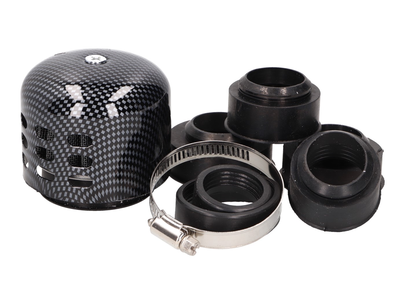 101 Octane Vzduchový filtr Powerfilter, hliníkový kryt, 28-44mm Varianta: karbon IP18909
