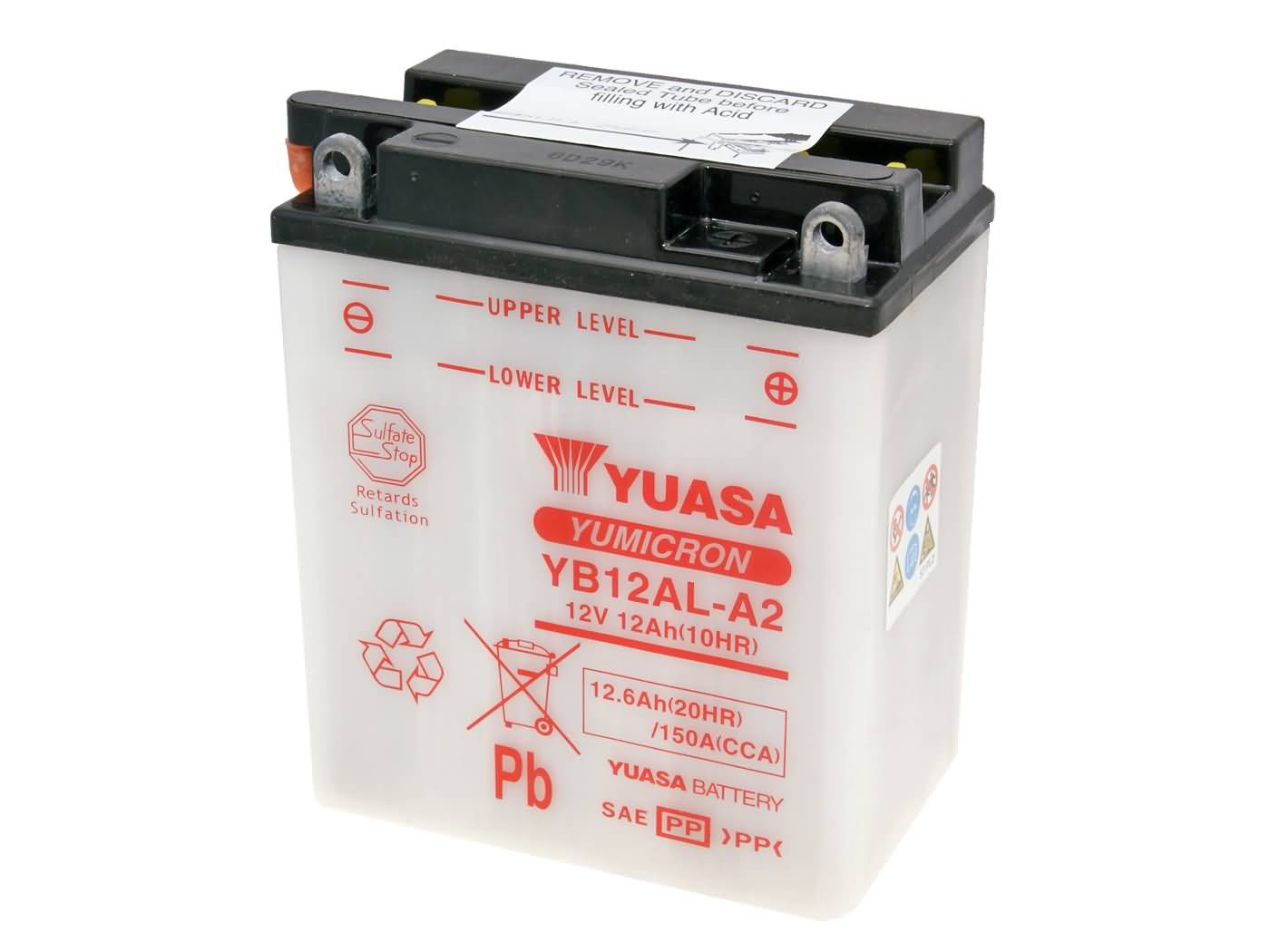 Levně Baterie Yuasa YuMicron YB12AL-A2 bez kyseliny YS36167