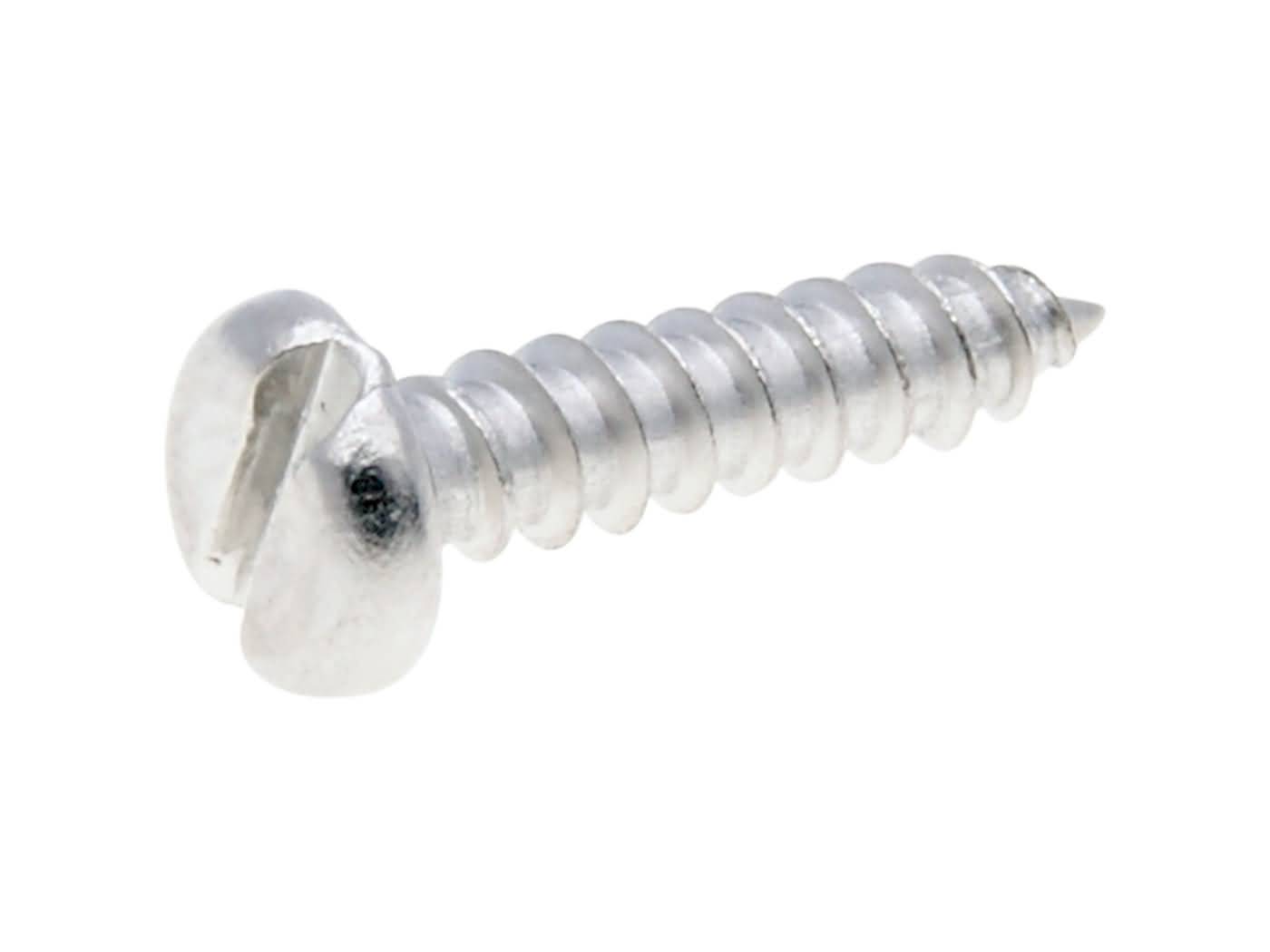 OEM Standard Samořezný šroub kapotáže, nerez, 2.9x13mm plochý šroubovák 36551