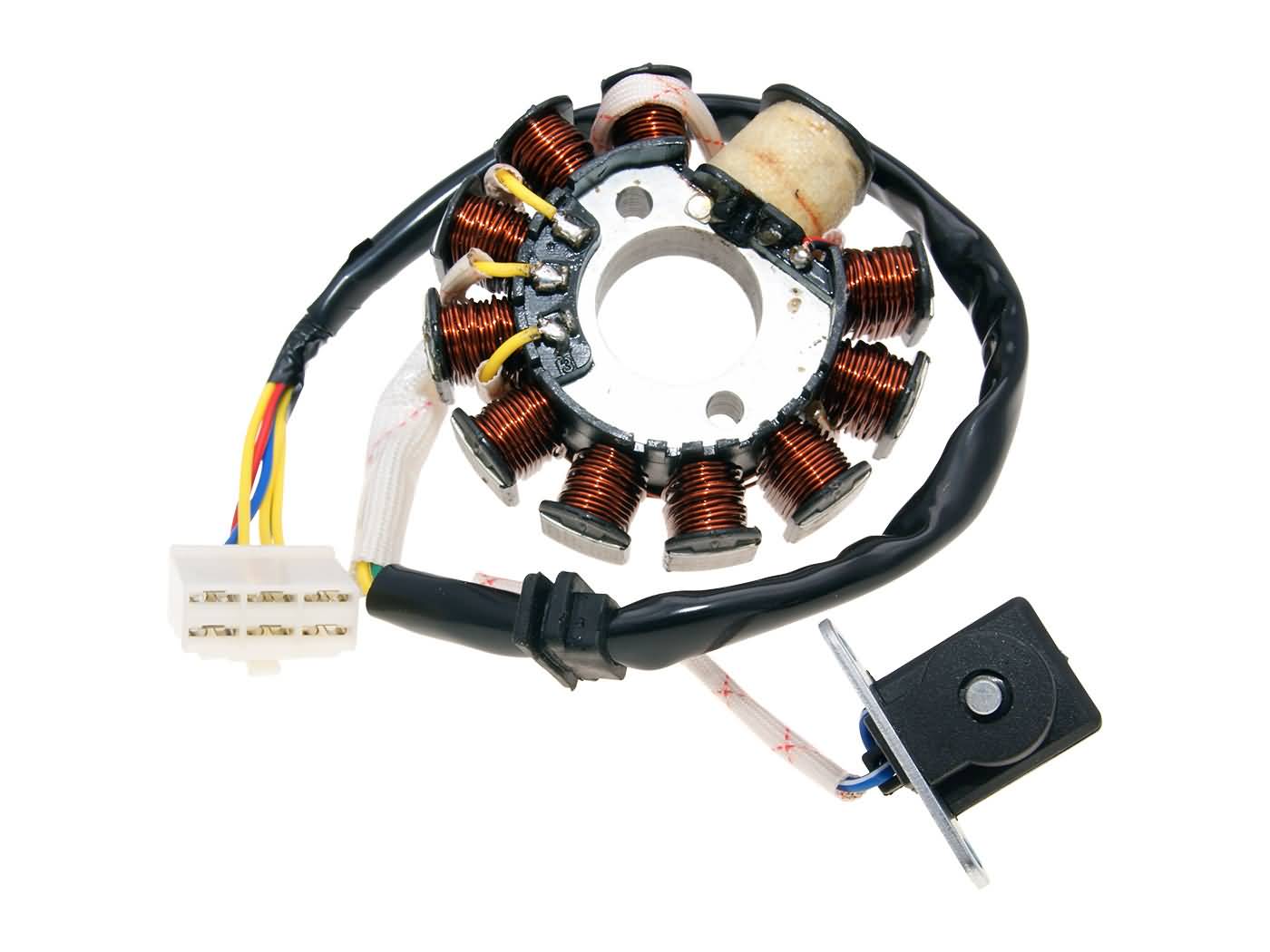 101 Octane Stator zapalování 11 cívek, 6 pinů, GY6 125, 150ccm IP35576