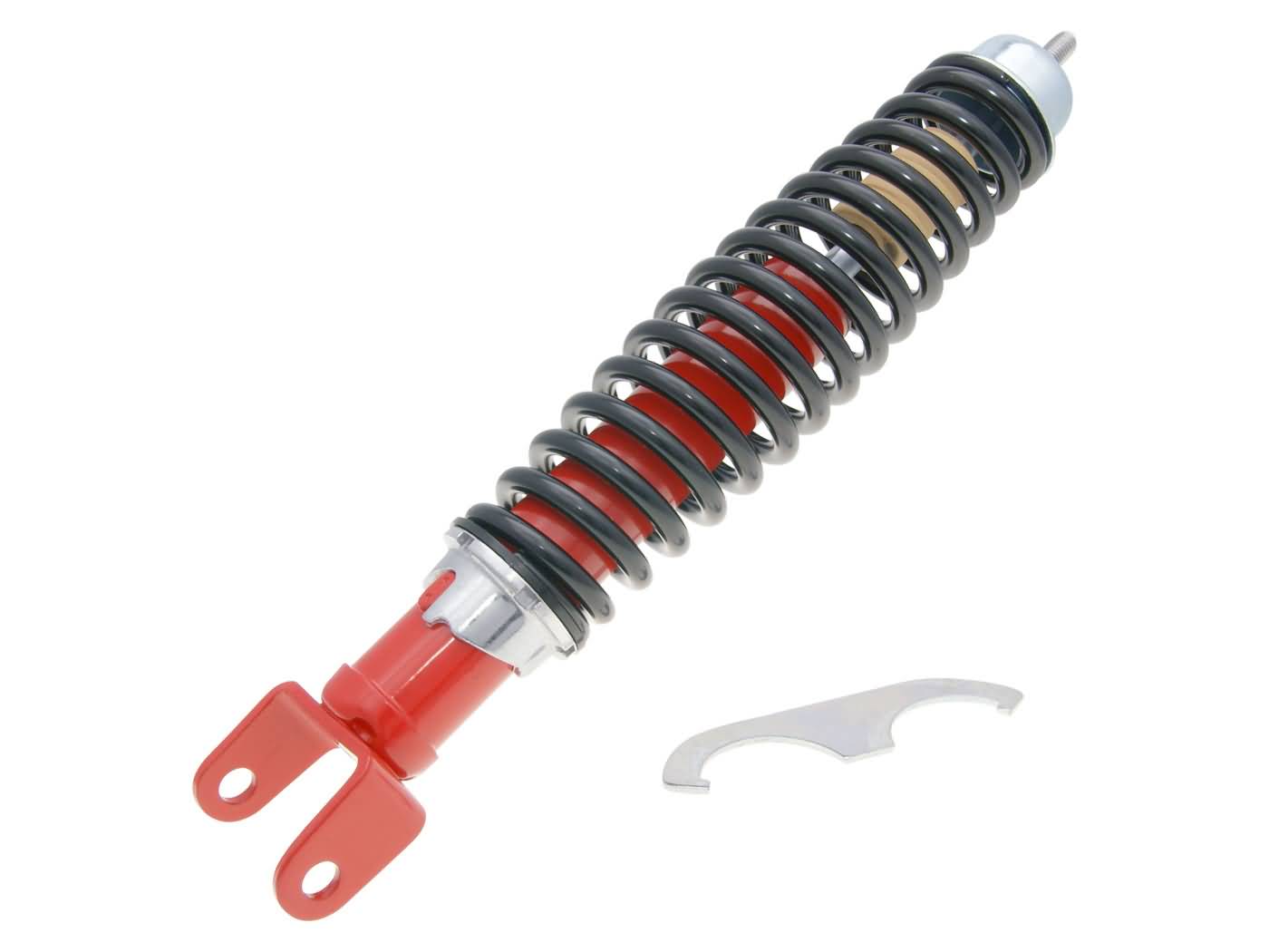 Zadní tlumič Carbone Sport 345mm červená / černá, Vespa 50-90-125 Primavera, ET3 36534