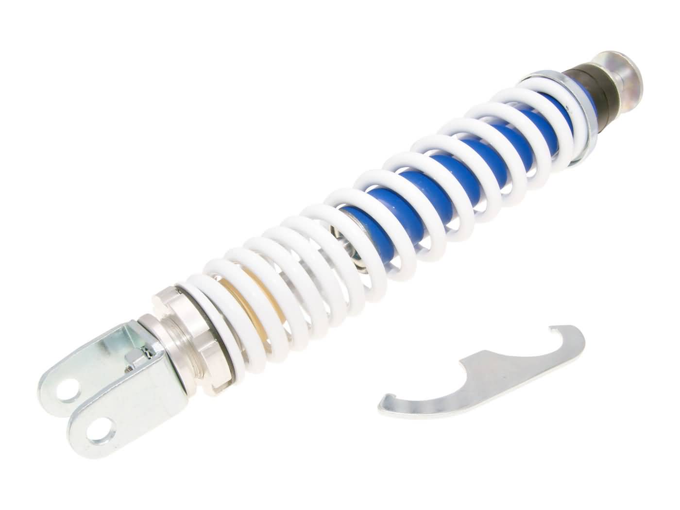 Zadní tlumič Carbone Sport 340mm modrá / bílá, Piaggio, Gilera 36764