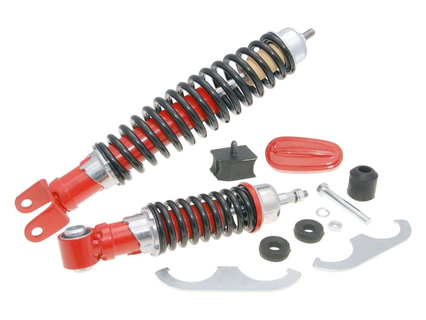 Sada tlumičů Carbone Sport červená / černá, Vespa Primavera, ET3 125, Vespa 50 36693