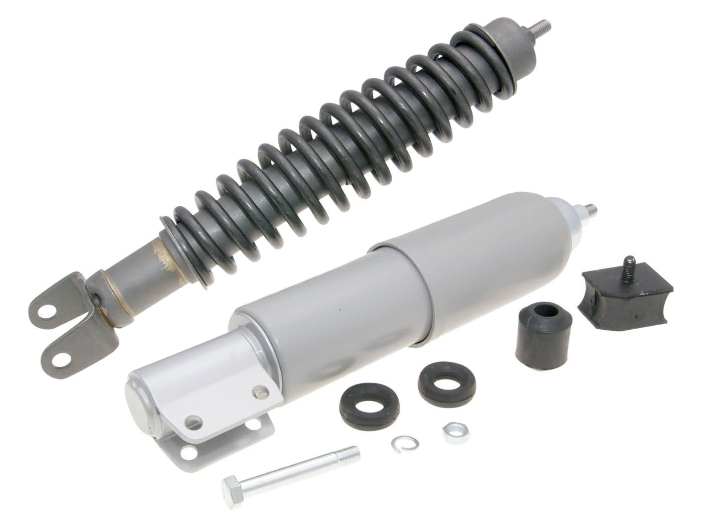 OEM Standard Sada tlumičů přední a zadní, šedá, LML Star, Deluxe, Vespa PX, PE 36696