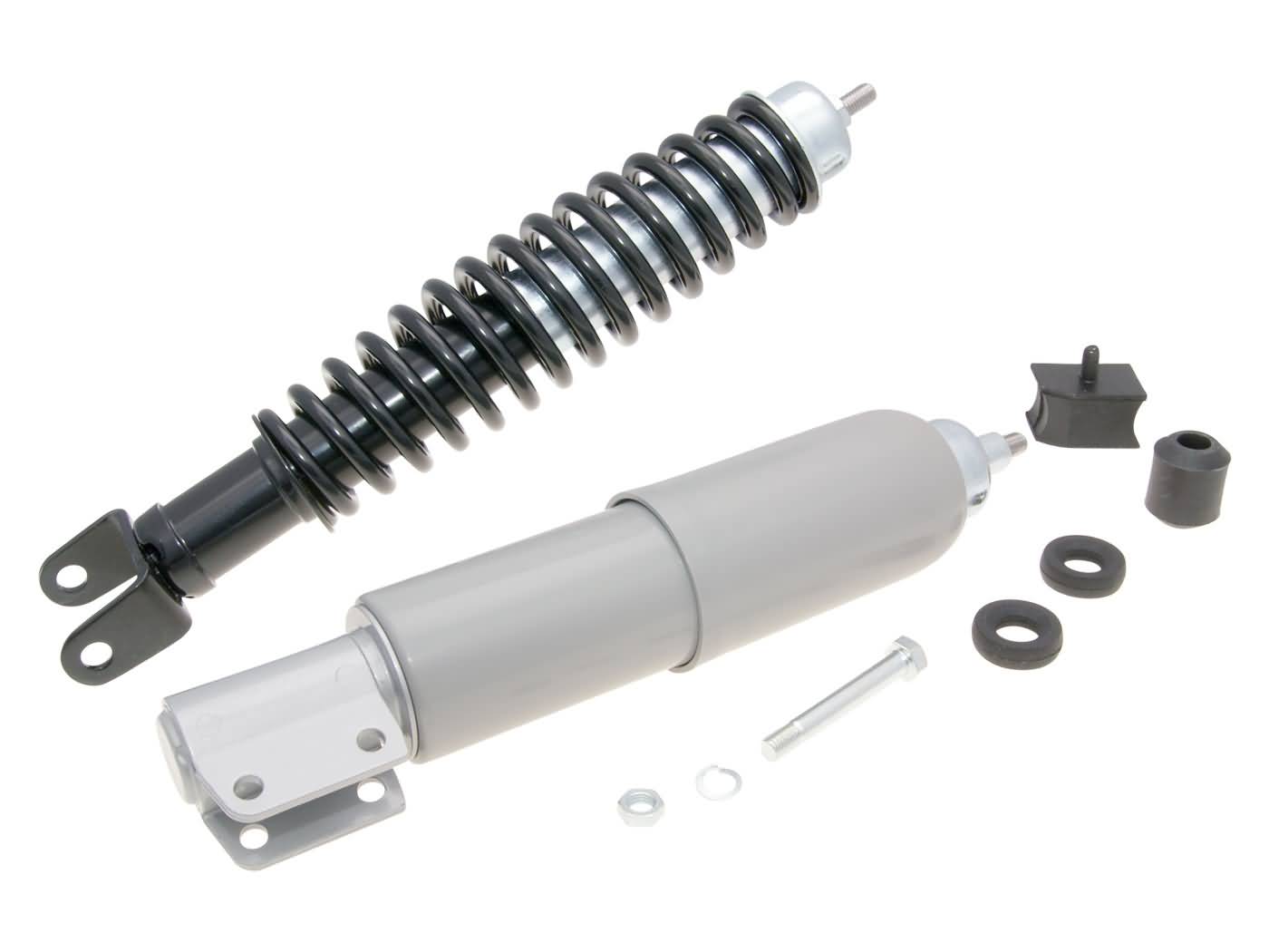OEM Standard Sada tlumičů přední a zadní, černá / šedá, Vespa PX, PE 125, 150, 200 36697