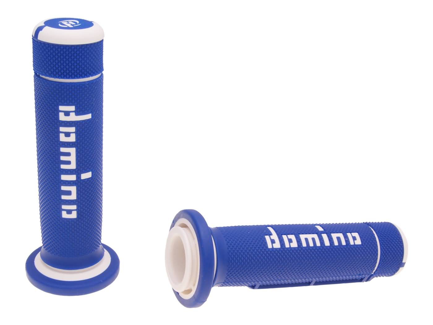 Gripy Domino A180 ATV plyn na páčku 22/22mm modro - bílé 37198