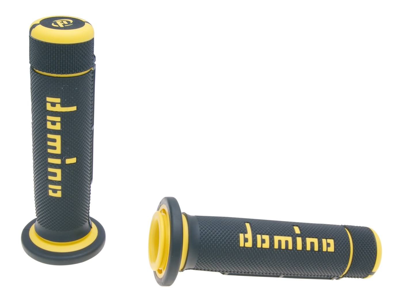 Levně Gripy Domino A180 ATV plyn na páčku 22/22mm černo - žluté 37199