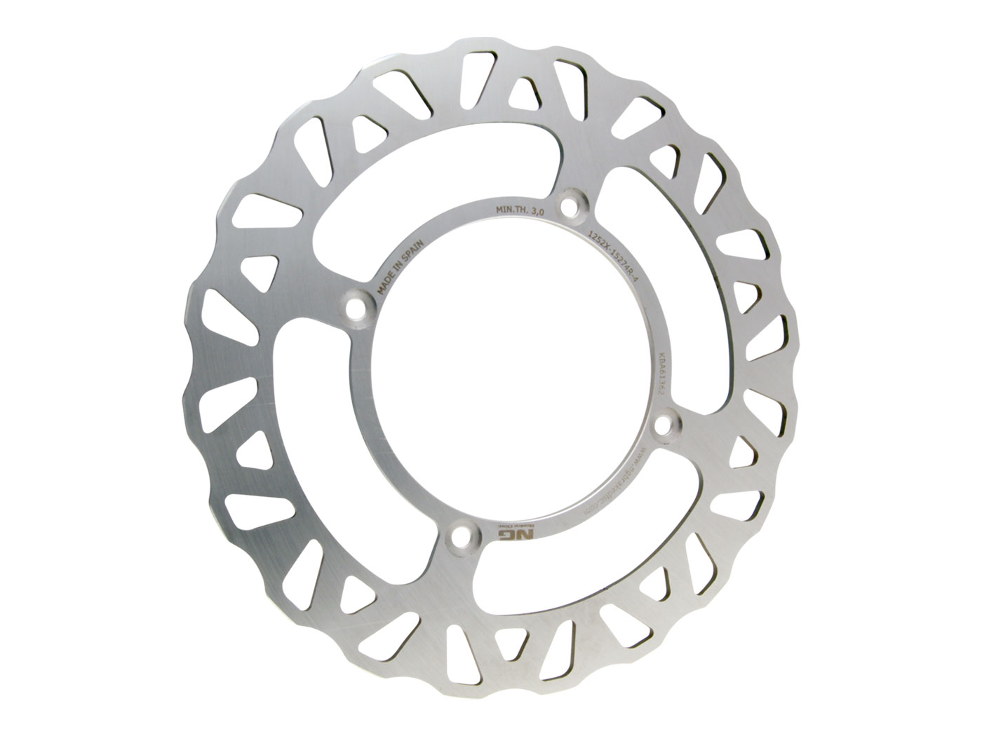 NG Brake Disc Brzdový kotouč NG Wavy, Beta 50 RR Enduro, Motard (2012-) zadní NG1252X