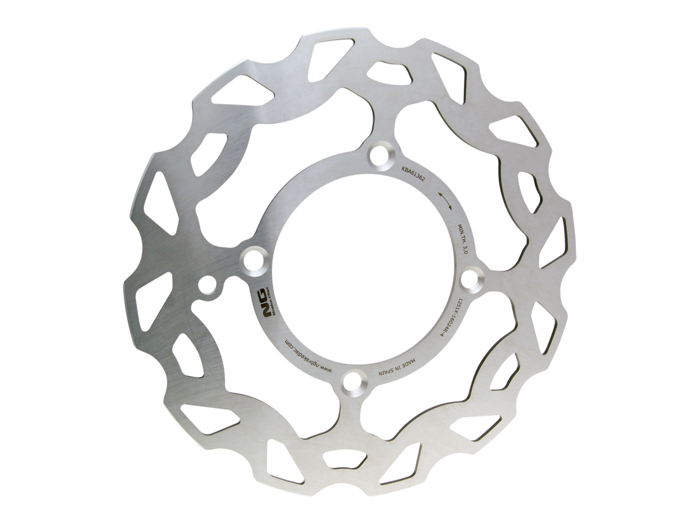 NG Brake Disc Brzdový kotouč NG Wavy, Beta 50 RR Enduro, Motard (2012-) přední NG1251X