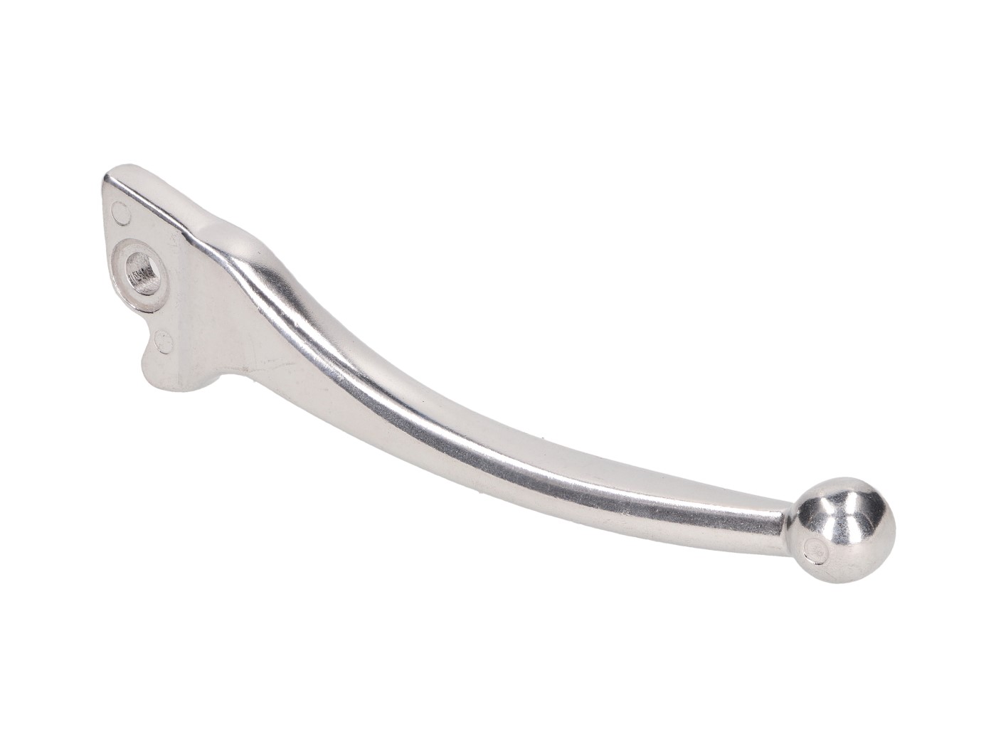 Vparts Brzdová páčka pravá stříbrná, Vespa PX 125, 200, LML Star (kotoučová brzda) 38328