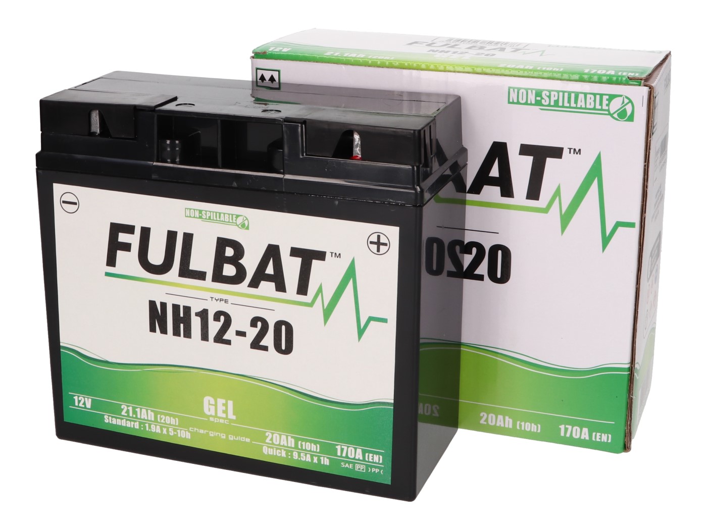 Baterie Fulbat NH12-20, NH12-18 gelová, pro malotraktory FB550917