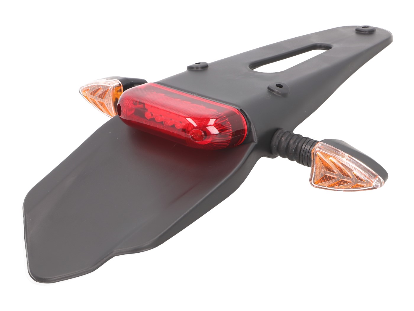 Diverse / Import Zadní blatník se světlem LED červená včetně blinkrů Supermotard, Enduro 38843