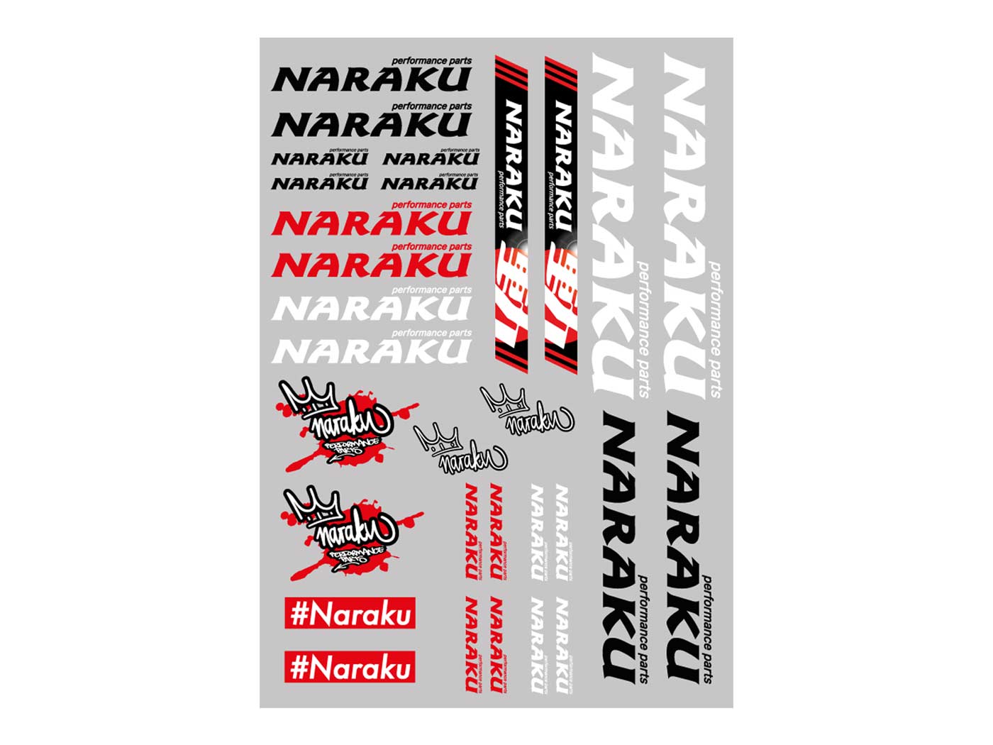 Sada samolepek Naraku 29.7x21cm 30ks NK-MD006
