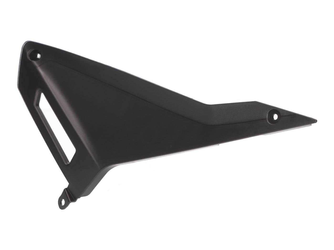 Piaggio Boční kryt pravá strana přední OEM černá, Aprilia RX, SX, Derbi Senda, Gilera RCR, SMT 50 Euro4 2018- PI-2B004327