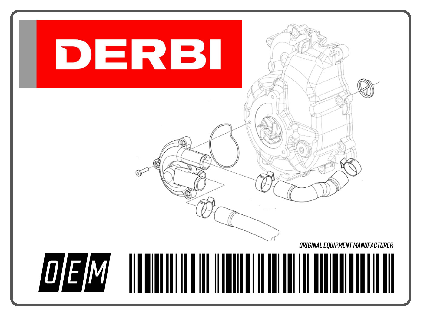 Boční plast pravý OEM modrá, Derbi Senda R 50, Senda SM 50 X-Treme Euro4 2018- PI-2B004333000XD9