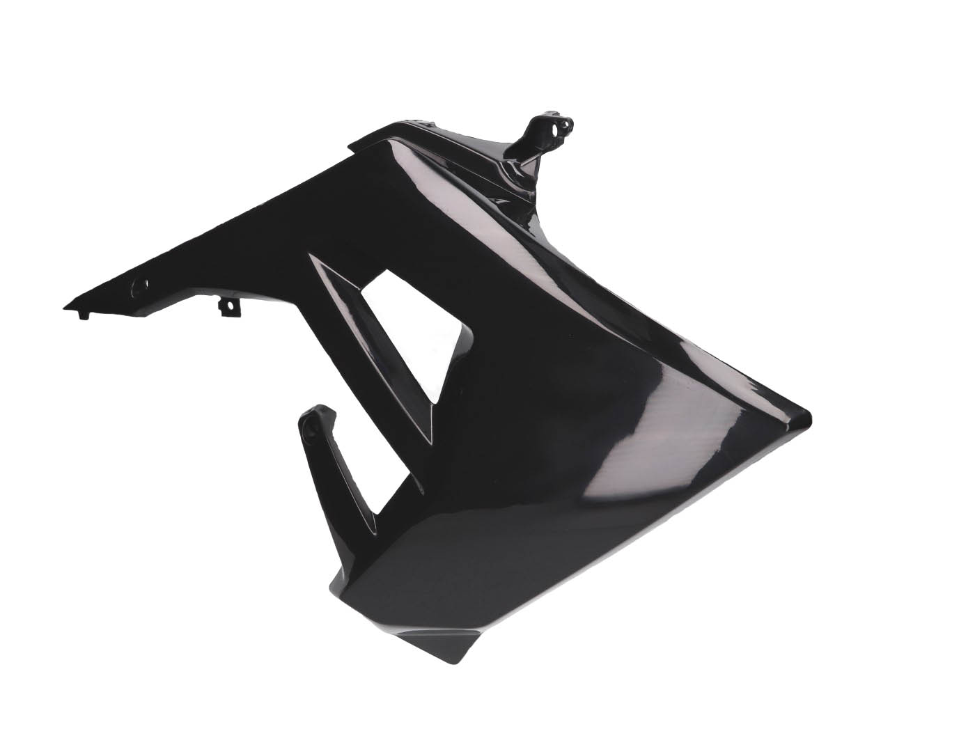 Piaggio Boční plast pravý OEM černá, Derbi Senda R 50, Senda SM 50 X-Treme Euro4 2018- PI-2B004333000W0N