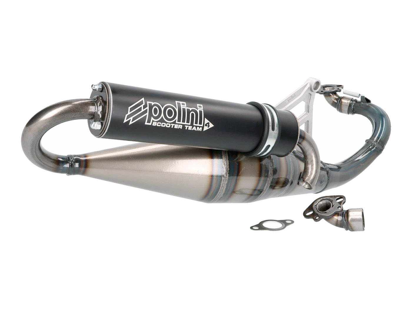 Výfuk Polini sport Scooter Team 4, Peugeot horizontal 200.0409