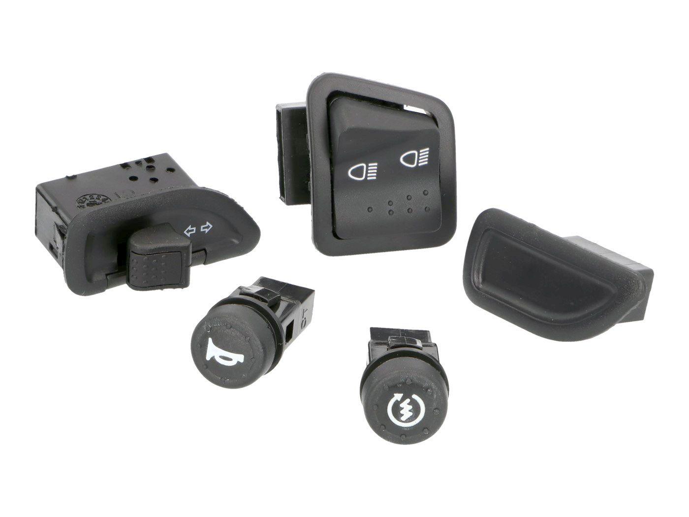 Diverse / Import Sada přepínačů na řidítka 5ks, Piaggio Zip 2000- 40007